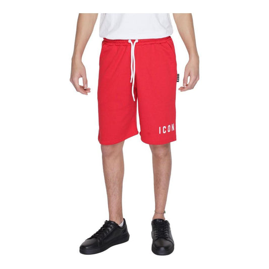 Icon Red Cotton Short Icon Maroon