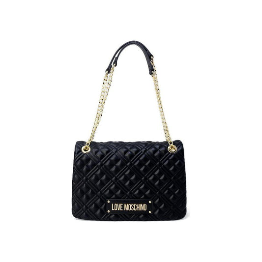 Love Moschino Gold Polyethylene Handbag Love Moschino Light Gray