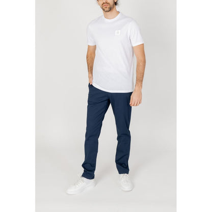 Armani Exchange Blue Cotton Casual Pants