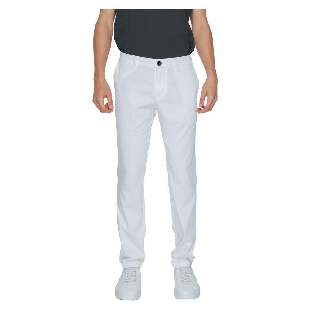 Armani Exchange White Cotton Pant