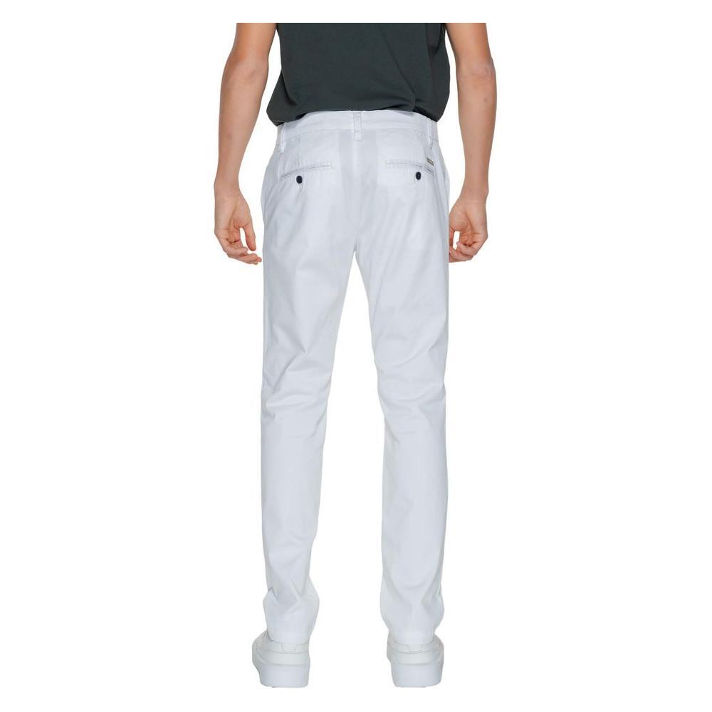 Armani Exchange White Cotton Pant