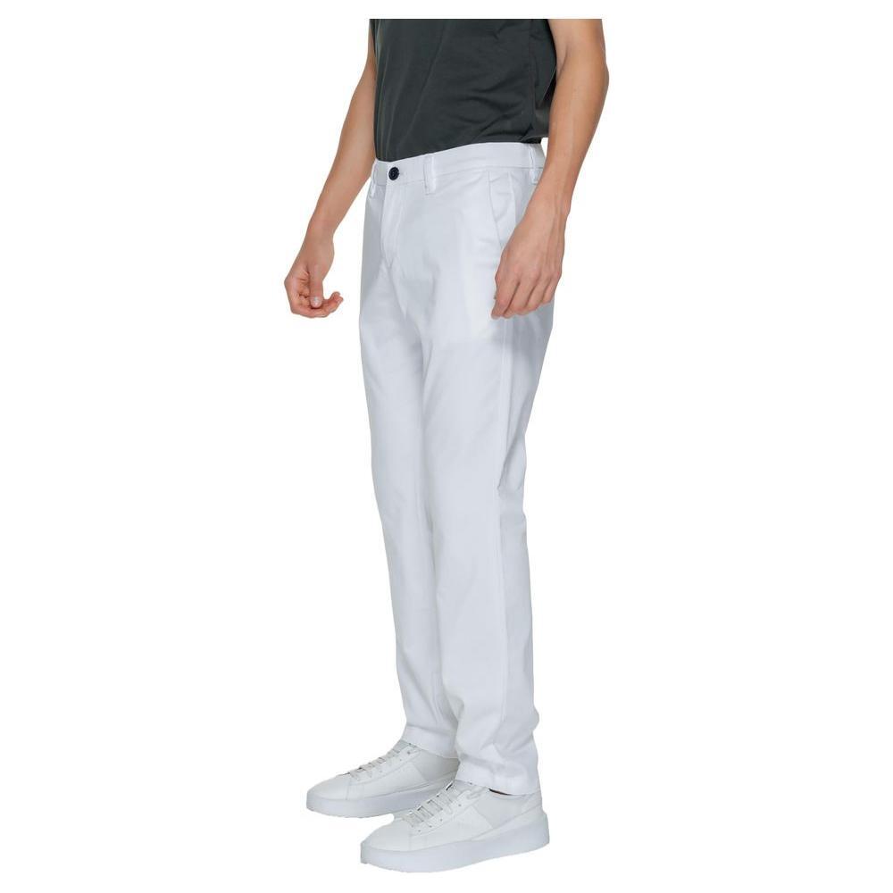 Armani Exchange White Cotton Pant