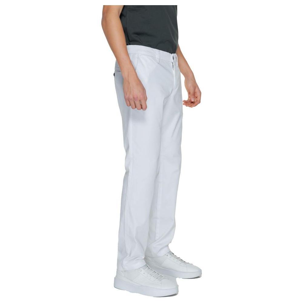 Armani Exchange White Cotton Pant