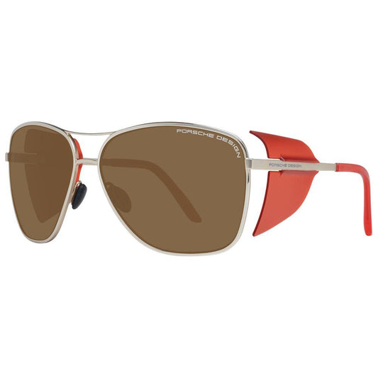 Porsche Design Gold Women Sunglasses Porsche Design Dim Gray