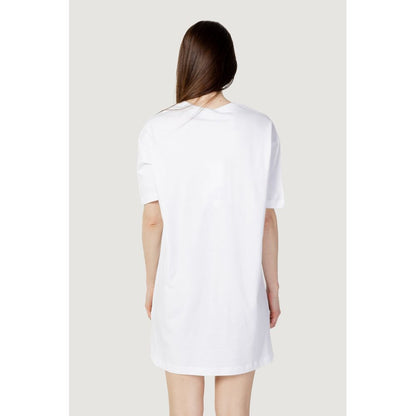 Love Moschino White Cotton Short Dress