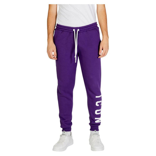 Icon Purple Cotton Jeans & Pant Icon Light Gray