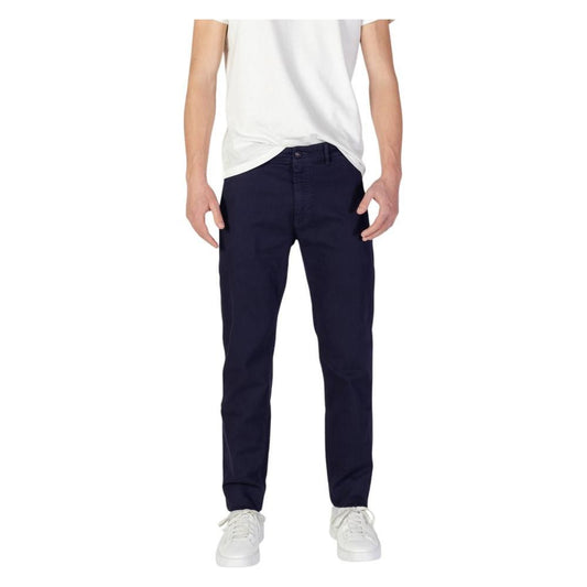 Hugo Boss Blue Cotton Jeans & Pant Hugo Boss Light Gray