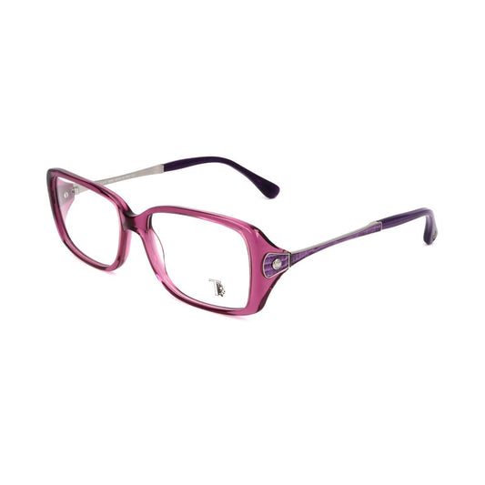 Tod's Purple Acetate Frames with bright violet color and 54/16/135mm dimensions, ideal for women seeking stylish eyewear.
