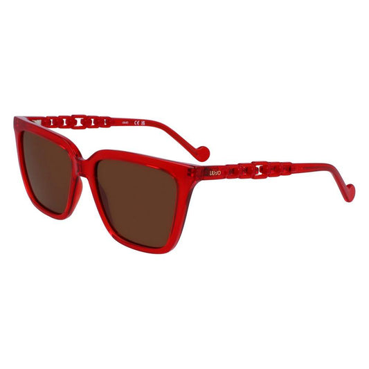 Liu Jo Red Injected Sunglasses Liu Jo Saddle Brown