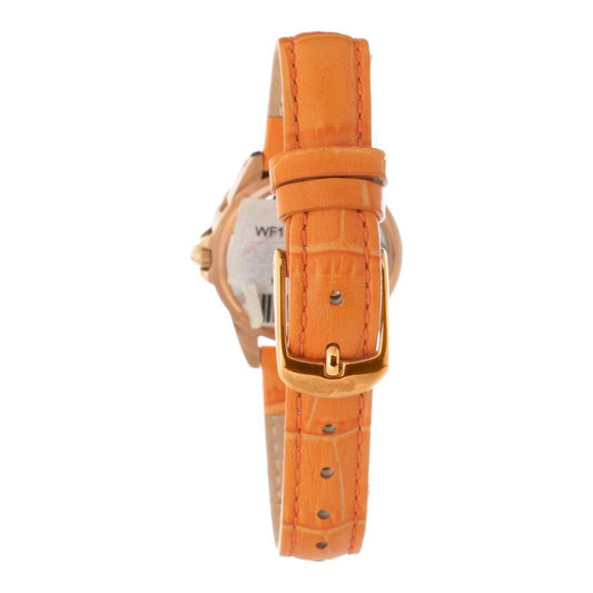 Folli Follie Orange Leather Watch Folli Follie Coral