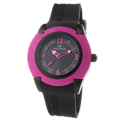 Folli Follie Black Synthetic Sport Watch