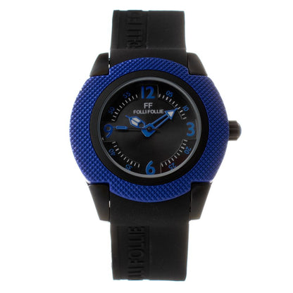 Folli Follie Black Synthetic Sport Watch