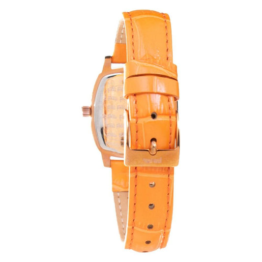 Folli Follie Orange Leather Watch Folli Follie Sandy Brown