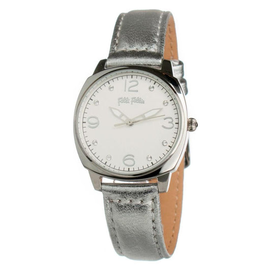 Folli Follie Gray Leather Watch Folli Follie Gray