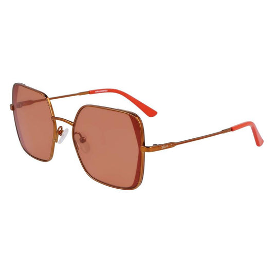 Karl Lagerfeld Orange Metal Sunglasses Karl Lagerfeld Rosy Brown