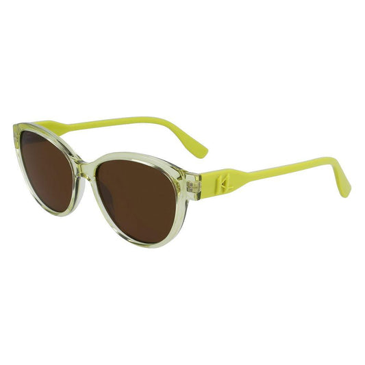 Karl Lagerfeld Yellow Injected Sunglasses Karl Lagerfeld Dark Olive Green