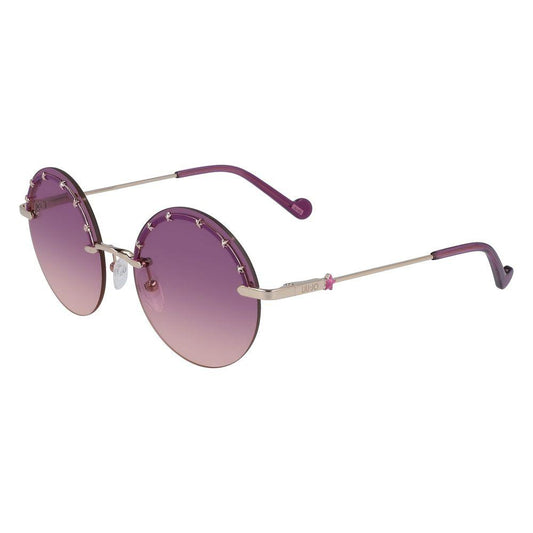 Liu Jo Gold Metal Sunglasses Liu Jo Light Slate Gray
