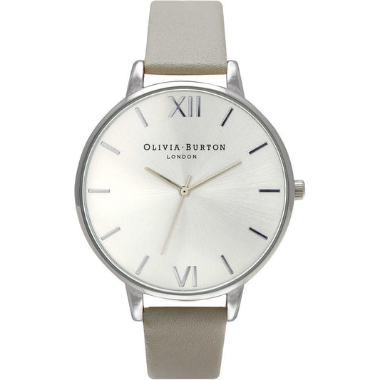 Olivia Burton Gray Leather Watch Olivia Burton Light Gray