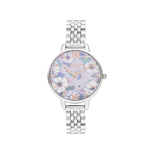 Olivia Burton Silver Steel Watch Olivia Burton Light Gray