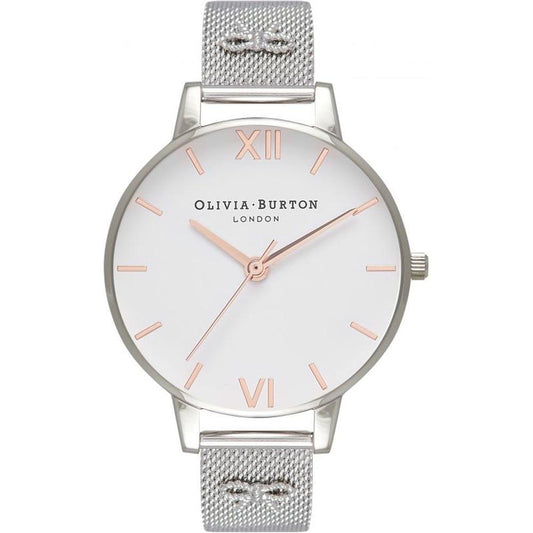 Olivia Burton Silver Steel Watch Olivia Burton Light Gray