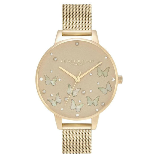 Olivia Burton Gold Steel Watch Olivia Burton Tan