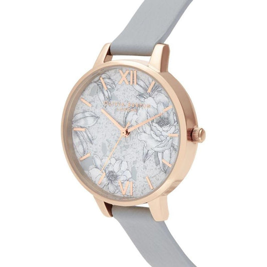 Olivia Burton Gray Leather Leather Watch Olivia Burton Gray