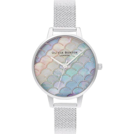 Olivia Burton Silver Steel Watch Olivia Burton Light Gray