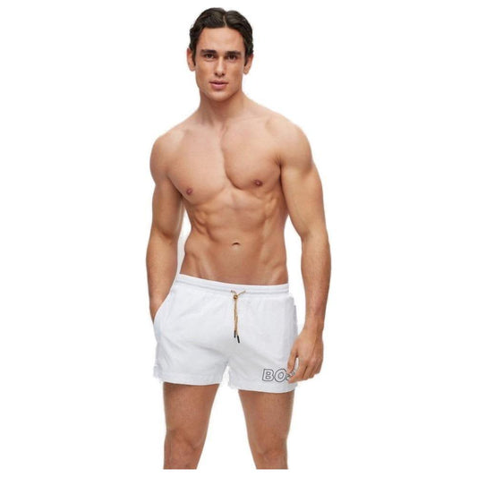 Hugo Boss White Polyamide Swimwear