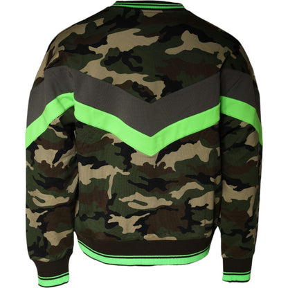Dolce & Gabbana Multicolor Camouflage Sweatshirt Sweater