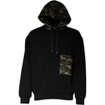 Dolce & Gabbana Black Camouflage Hooded Sweatshirt Sweater