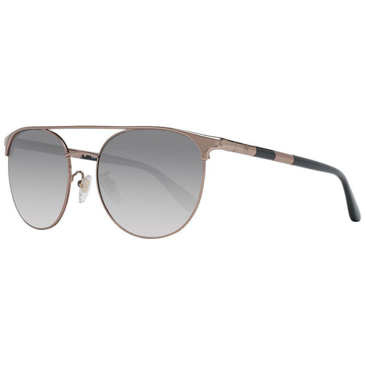 Carolina Herrera NY Bronze Metal And Plastic Sunglasses Carolina Herrera NY Dark Gray
