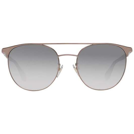 Carolina Herrera NY Bronze Metal And Plastic Sunglasses Carolina Herrera NY Dark Gray