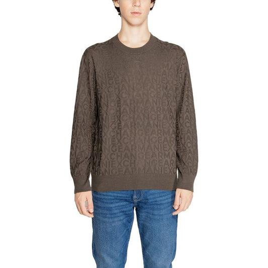 Armani Exchange Green Viscose T-Shirt Armani Exchange Dim Gray