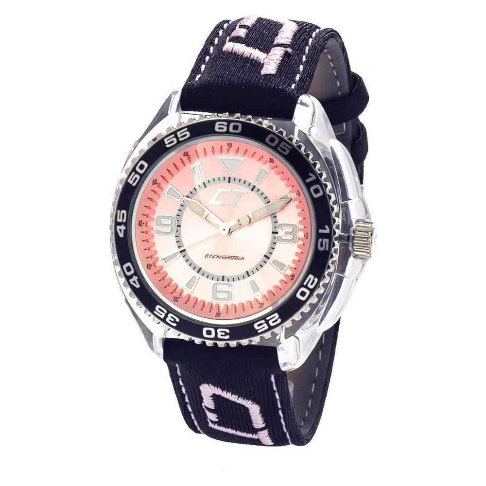 Chronotech Black Leather Dress Watch 1728,67434610848,Accessories,Black,Chronotech,Dress Watches - Watches - Accessories,New with tags,Unisex,Unisex Watches - Watches,Watches - Accessories