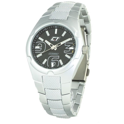 Chronotech Silver Stainless Steel Dress Watch