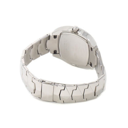 Back of Chronotech Silver Stainless Steel Dress Watch showing bracelet and closure