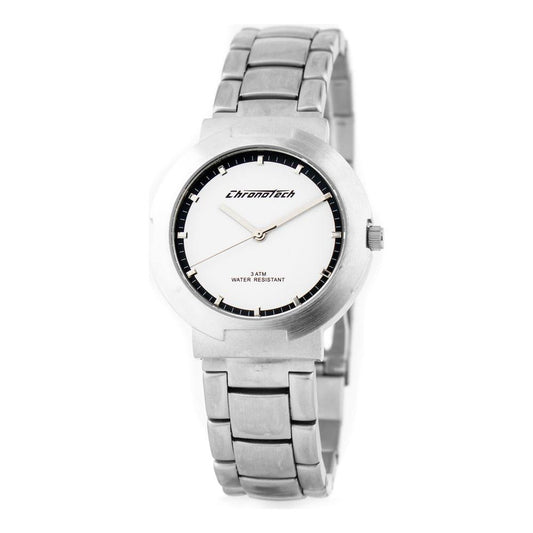 Chronotech Silver Steel Watch Chronotech Light Gray