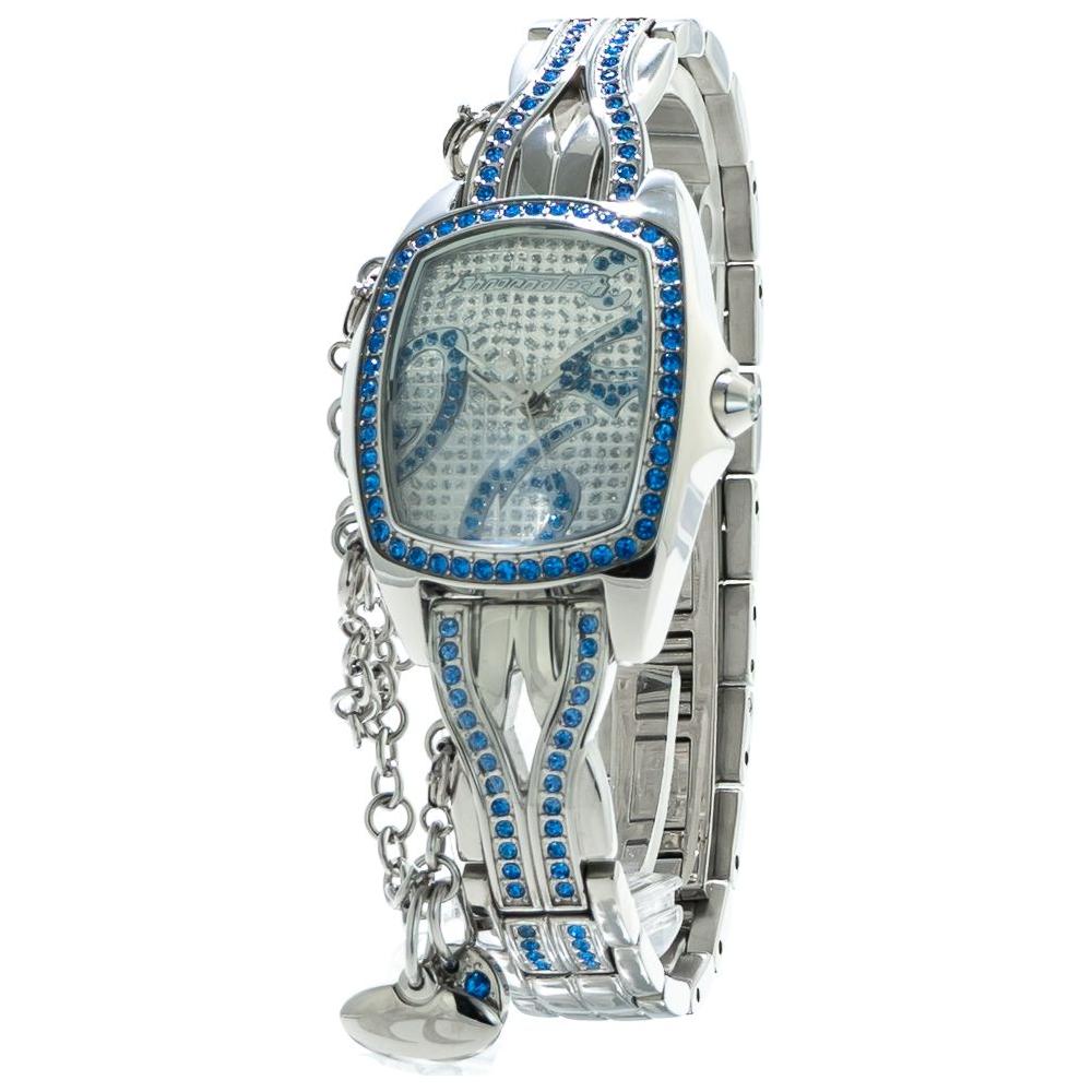 Front view with bag zipped and handles upright.