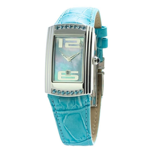 Chronotech Blue Leather Watch