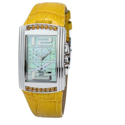 Chronotech Yellow Leather Watch Chronotech Gray