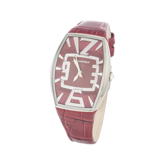 Chronotech Red Leather Watch Chronotech Rosy Brown