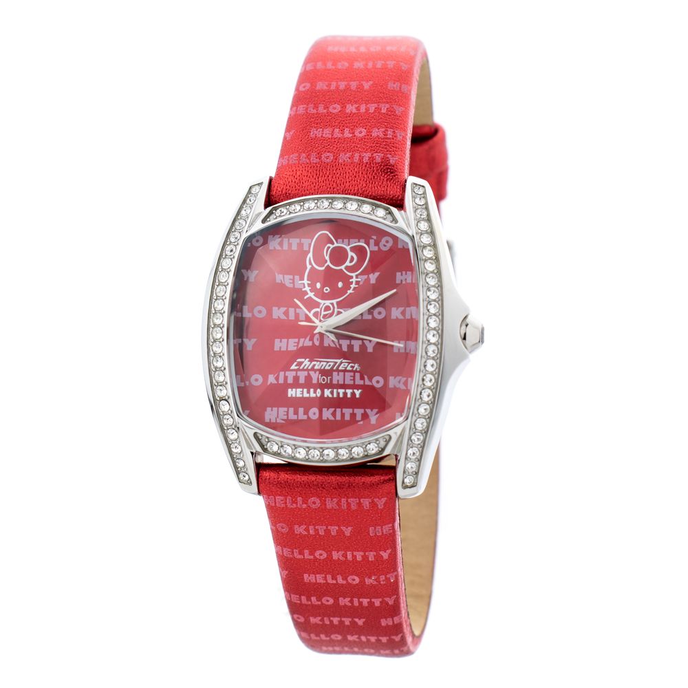 Chronotech Multicolor Leather Dress Watch