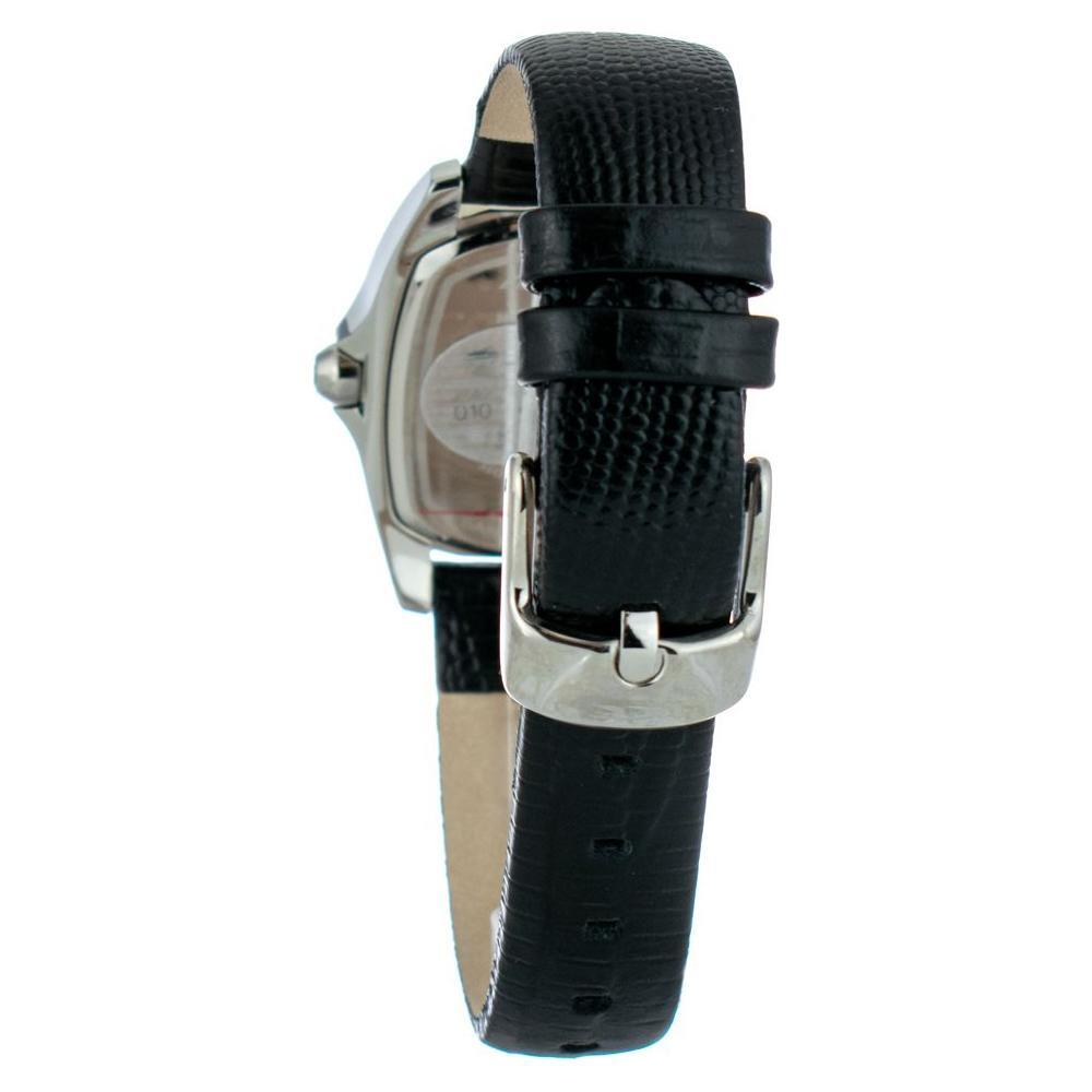 Chronotech Black Leather Watch