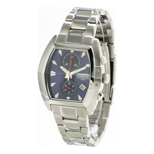 Chronotech Silver Stainless Steel Dress Watch
