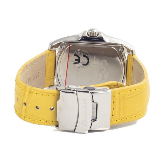 Chronotech Yellow Leather Watch Chronotech Tan
