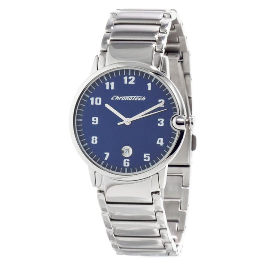 Chronotech Silver Stainless Steel Watch Chronotech Gray