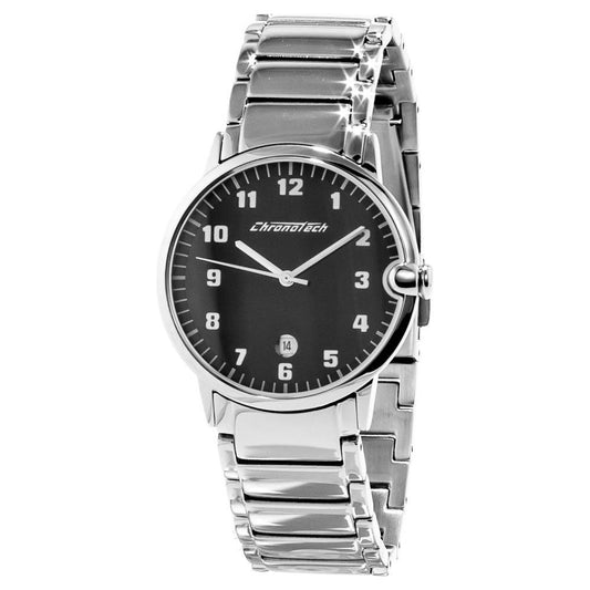Chronotech Silver Steel Watch Chronotech Gray