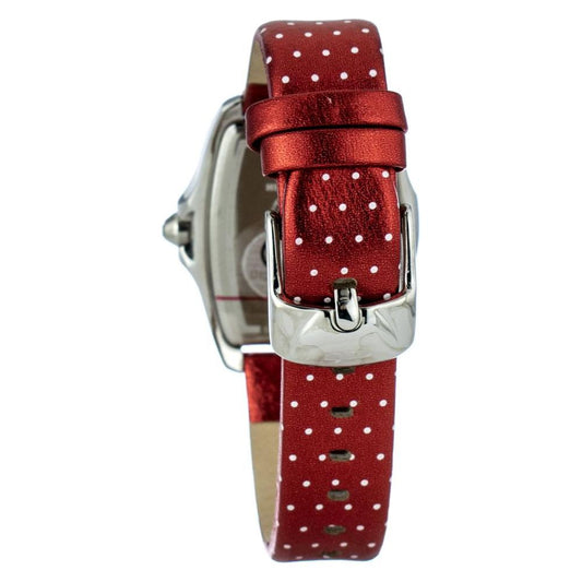 Chronotech Red Leather Watch Chronotech Saddle Brown