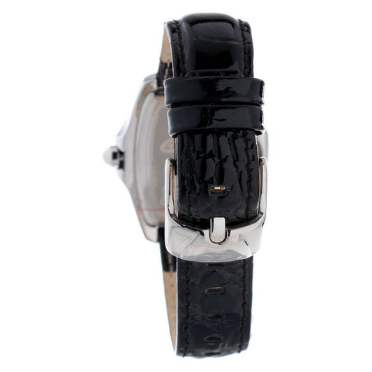 Chronotech Black Leather Watch