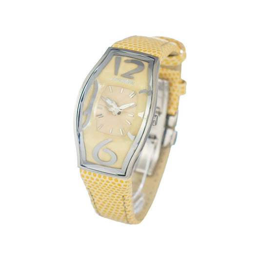 Chronotech Yellow Leather Watch Chronotech Tan